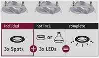 Paulmann LED Einbauleuchte LED Einbauleuchte Choose Basisset schwenkbar rund...