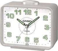 CASIO Quarzwecker TQ-218-8EF Wecker, Leuchtzeiger, Leuchtziffern, Schlafzimmer,
