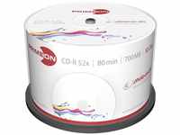 PRIMEON CD-Rohling CD-R 700MB 52x Photo-on-Disc 50er Cakebox, Bedruckbar