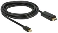 Delock DeLOCK 83698 Videokabel-Adapter 1 m Mini DisplayPort HDMI Schwarz...