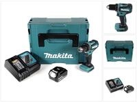 Makita Akku-Schrauber DDF 485 RM1J Akku Bohrschrauber 18V 50Nm im Makpac + 1x...