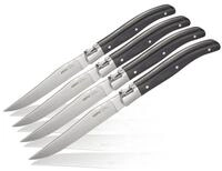 GEFU Steakkochmesser Steakmesser-Set BASCO 4 St&uuml;ck - Kiefernholz-Box Ed