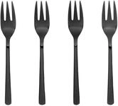 Broste Copenhagen Besteck-Set HUNE Kuchengabel Titanium Mat Black 4tlg.,...