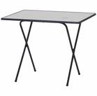 MFG Freizeitm&ouml;bel Gartentisch Scherentisch 60x80 cm, blau mit Scherengestell