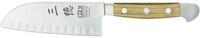 G&uuml;de Messer Solingen Kochmesser G&uuml;de Alpha Olive Santoku mit Kullen, 14 cm...