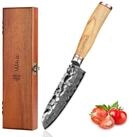 ZAYIKO Santokumesser Minami Damast Santoku (klein) K&uuml;chenmesser 12cm Klinge