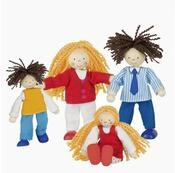 goki Biegepuppe Biegepuppen Lifestyle Familie 4 Teilig (Spar-Set, 4-tlg., 4...