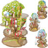roba® Spielwelt Baumhaus 4 Jahreszeiten, Holzspielzeug-Baum mit 4 Spielseiten