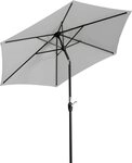 Schneider Schirme Marktschirm Schneider Sonnenschirm Bilbao silbergrau &Oslash; 220 cm