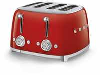 Smeg Toaster Toaster SMEG 4-Schlitz-Toaster Auswahl Farbe TSF03 Auswahl: Rot