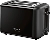 BOSCH Toaster DesignLine TAT3P423DE, Integrierter Edelstahl-Br&ouml;tchenaufsatz, 2...