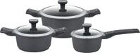 GSW Topf-Set Easy Click, Aluminiumguss (Set, 6-tlg., 1x Kochtopf &Oslash; 20 cm, 1x