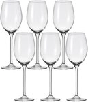 LEONARDO Wei&szlig;weinglas CHEERS, 6-tlg., Kristallglas, 400 ml, 6-teilig