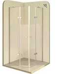 i-flair Eckdusche Duschkabine Alice aus teilsatiniertem ESG, H&ouml;he 180 cm,...