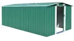 vidaXL Garten-Ger&auml;teschrank 257 x 489 x 181 cm Gr&uuml;n - Ger&auml;teschuppen 257x489x181