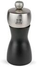 PEUGEOT Salzm&uuml;hle FIDJI 12cm Schwarz Matt Edelstahl Buchenholz Stahlma Manuell