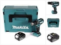Makita Schlagbohrmaschine DHP 485 M1J 18 V Li-Ion Akku Schlagbohrschrauber im...