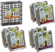 Dehner Natura Premium Tafel-Mix inkl. Spender, Wildvogelfutter, 6 x 300 g,
