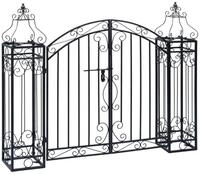 vidaXL Pergola, Deko Gartentor Schmiedeeisen 122&times;20,5&times;100 cm