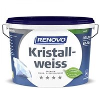 Renovo Wandfarbe Renovo Premium Wand- und Deckenfarbe Kristallweiss matt 10,0...