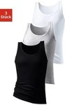 H.I.S Unterhemd Doppelripp Tanktop (Packung, 3-St) aus weicher Baumwollqualit&auml;t