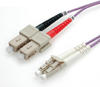 VALUE LWL-Kabel 50/125µm OM4, LC/SC Glasfaserkabel, (500.0 cm)