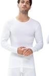Langarmshirt MEY "Casual Cotton (K)", Herren, Gr. L, wei&szlig;, Feinripp, Obermaterial: