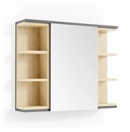 Vicco Badezimmerspiegelschrank Aquis, Anthrazit/Sonoma, 79 x 64 cm (1-St)