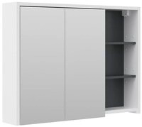 Vicco Badezimmerspiegelschrank Viola, Anthrazit/Wei&szlig;, 100 x 75 cm (1-St)