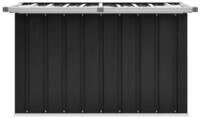 vidaXL Gartenbox, Gartenaufbewahrungsbox Anthrazit 109 x 67 x 65 cm