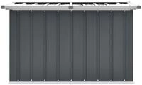 vidaXL Gartenbox, Gartenaufbewahrungsbox Grau 109 x 67 x 65 cm