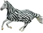 Bucas Pferde-Fliegendecke Fliegendecke Buzz-Off Full-Neck in Zebra 125 cm cm