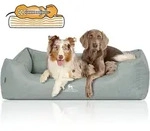 Knuffelwuff Tierbett Hundebett Luisa Sunshine-Edition, Orthop&auml;disch gr&uuml;n 85...