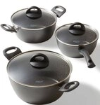 STONELINE Topf-Set CERAMIC, Aluminium (Set, 6-tlg., 1x Bratentopf &Oslash; 24 cm, 1x