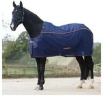 Bucas Pferde-Abschwitzdecke Bucas Therapy Mesh Cooler - Navy/Orange 155 cm