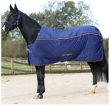 Bucas Pferde-Stalldecke Therapiedecke Therapy Cooler in Navy/Orange