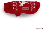 Wolters Hundepullover Strickpullover Elch rot 50cm breite Brust