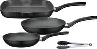 GSW Pfannen-Set Gourmet Granit, Aluminium (Set, 4-tlg., 1x Bratpfanne &Oslash; 20 cm,...