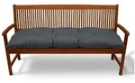 Beautissu Bankauflage Bankauflage Flair BK, ca.150x50x10cm, Graphitgrau, Sitzkissen