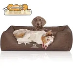 Knuffelwuff Tierbett Hundebett Columbia, Orthop&auml;disch braun 75 cm x 105 cm