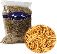 Lyra Pet 4 kg Lyra Pet&reg; Mehlw&uuml;rmer getrocknet, f&uuml;r: Wildvogel, Nager,...