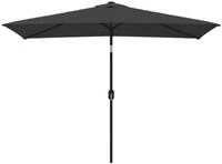 vidaXL Sonnensegel, Sonnenschirm mit Metall-Mast 300 x 200 cm Anthrazit