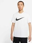 T-Shirt NIKE SPORTSWEAR "M NSW TEE ICON SWOOSH", Herren, Gr. L, wei&szlig;, Jersey,