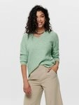 ONLY V-Ausschnitt-Pullover ONLCAMILLA V-NECK L/S PULLOVER KNT NOOS Materialmix,