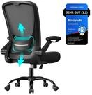 SONGMICS B&uuml;rostuhl, ergonomisch, Drehstuhl mit Mesh, Wippfunktion, klappbare