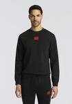 Sweatshirt HUGO "Diragol", Herren, Gr. L, schwarz (schwarz001), Sweatware,
