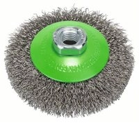 BOSCH Schleifaufsatz &uuml;rste Clean for Inox, gewellt, rostfrei, 100 mm, 0.35 mm
