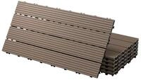 ECD Germany Terrassendielen WPC Bodenplatte Terrassenfliesen Fliesen mit...
