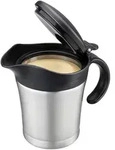 GEFU Thermosch&uuml;ssel TREAT, Edelstahl, (1-tlg), mit Klappverschluss, 0,5 Liter