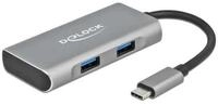 Delock USB-Verteiler Externer USB 10 Gbps USB Type-C Hub mit 2 x USB Typ-A und...
